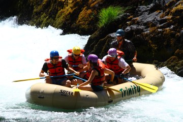 White water rafting on the Trinity River