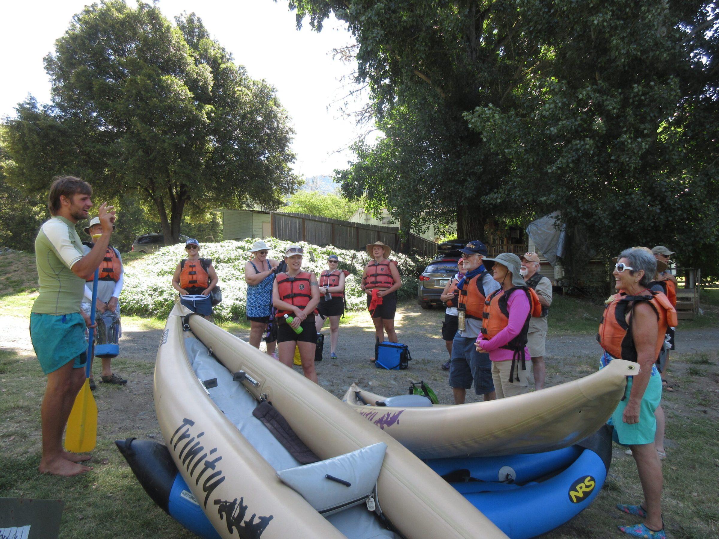 a group of people on a boat